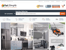 Tablet Screenshot of partsimple.com